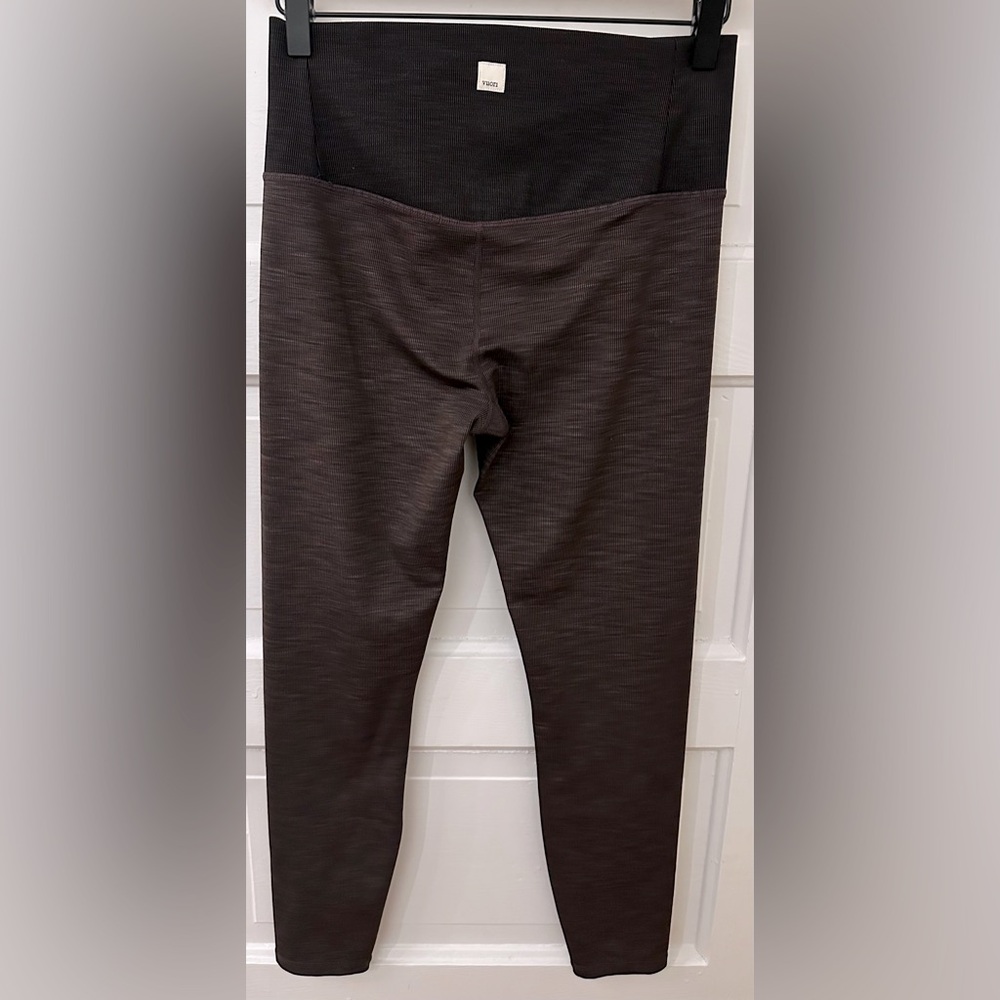 Vuori Lux Rib Studio Leggings HR 25” Quartz Heather Purple Sz Medium - Picture 2 of 8